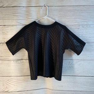 ASOS Quilted Black Blouse